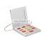 Wholesale Custom Make Up Pallet Packaging Magnetic Empty Eyeshadow Palette With Mirror