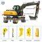 HENGWANG HW90 distributor price 9 ton hydraulic wheel excavator