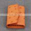 lovely orange ostrich skin leather key case car key holder organizer bag snap closure