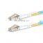 LC UPC to LC UPC Duplex 2.0mm PVC (OFNR) OM4 Multimode Fiber Optic Patchcord Cable