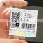 Hologram Anti forgery Label with Bar code & QR Code printing