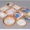 Creative Design Decorative Printed Lacquer Bamboo bardia Serving Tray With Handles