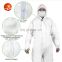 disposable microporous coveralls hooded coverall with flap in Xiantao manufacture