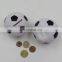 custom personalized diy money box,plastic small coin football money box