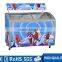 Home use manual defrost ice cream horizontal freezer with compressor