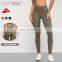 Anti Rolling High Waisted Leggings Hot Selling Scalloped Women Slimming Fitness Gym Yoga Pants
