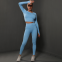 YYBD-0035,Spot Europe seamless peach tight lift hip yoga women sports running fitness suit