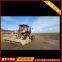 Triangle track chassis tractor modified for paddy fields