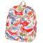 Pretty Floral Waterproof Oilcloth Baby Diaper Backpack Nappy Bag Backpack