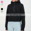 Wholesale Essentials Hoodie Half Zip Up Hoodie Women Loose Long Sleeve Sports Fleece Hoodies Sweatshirts Coat With Finger Hole