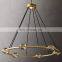 Hengzhi Custom Luxury Brass LED Lamp Crystal Orbs Light ECLATANT ROUND CHANDELIER 48