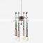 Factory direct sales pearl ball brass chandelier suitable for luxury villa home hotel indoor linear decorative lighting