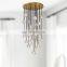 Modern Crystal Molecular Pendants Chandelier Ceiling Lighting Fixture For Living Dining Room Bedroom Kitchen Island Foyer Lobby