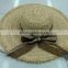 2016 new Raffia straw hand woven straw hat softtextile cap and hat