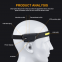 BSG-260 Motion Sensor LED Headlamp USB-C Rechargeable, 350 Lumen, IPX4 Waterproof, 5 Light Modes for Running/Camping