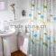 Waterproof new design polyester fish printed shower curtain for children use