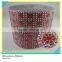 30 Rows Silver Plastic Base Rhinestone Mesh Wrap Net 10 Yards Loose Flatback