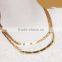Fashion Double Layered Thin Gold Chain Necklace Simple Jewelry