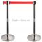 Stainless Steel Retractable Belt Crowd Control Bank Barrier
