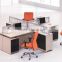 Modern cubicle workstation partition designs for 4 person (SZ-WSB374)