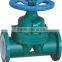 Dupont PTFE Lined Diaphragm Valve Weir type