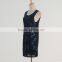 OEM high quality cheap price round neck sequin beaded night dress women                        
                                                                                Supplier's Choice