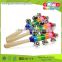 2015Cheap And Hotsale Colorful Jingle Bells Stick Baby Instrument toy