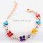 Girls Favorite Gold Plated Beautiful Flower Charm Brace Lace Bracelet