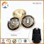 Fashion Gold With Black Epoxy Custom Logo Metal Buttons                        
                                                Quality Choice