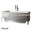 150cm skirt panel massage bathtub with carving square shape B25515W-1WT1