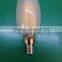 frosted glass LED filament candle light C35 4watt 2w E14S 220V-240V CE ROHS UL