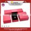 pink and red ring jewel set box plastic PU