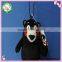 Black bear plush keychain