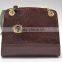 Private label shiny PU leather ladies shoulder handbag