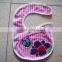 infants&children's cotton bibs customized embroidered ball logo bib-27 for gift and promotion