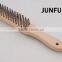 beech wood handle stainless steel wire brush