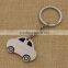 Custom laser engraved metal car shaped keychain car keychain