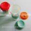 BPA Free Double Wall plastic Coffee Cups with silicone sleeves and covers