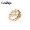 Fashion Jewelry Elegant Rhinestone Love Ring Women Wedding Birthday Party Show Gift Dresses Apparel Promotion Accessories