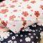 Korean style flower printing PU leather coin purse with low price