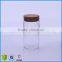 6oz/180ml Straight Sided Transparent Round Glass Storage Bottles Jars With Wooden Lid