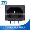 Electrical socket panel mount