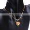 Gold Jewelry 18K GP Austrian Crystal Rhinestone Pendant Heart Necklace