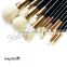 black color 12pcs makeup brush goat hair for beauty use                        
                                                                                Supplier's Choice