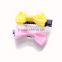 YIWU Wholesale Kids Baby Girls Boutique Small Grosgrain Ribbon Colorful Dot Hair Bow Clips/