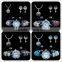 Gradient/pure color rhinestone Shamballa clay beads Shamballa Watch Set Braclet Watch/Necklace Pendant/Stud Earrings SetsBS068