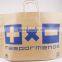 Stand up brown flexo printing kraft paper bags for shoes