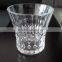 Tableware diamond design 10oz engraved glass cup/rock glass/whisky glass