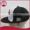 cheap custom embroidery flat brim snapback cap/flat brim cap/flat cap short brim cap