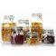 0.5L 0.7L Recycled airtight Round shape glass jar with metal clip top lid for kitchen and food